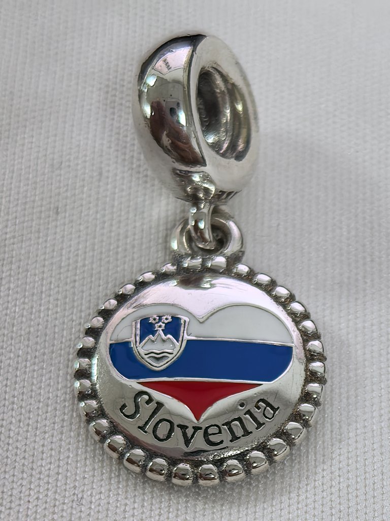 Pandora Slovenia Exclusive Dangle Charm Pendant, S925 Silver Jewelry